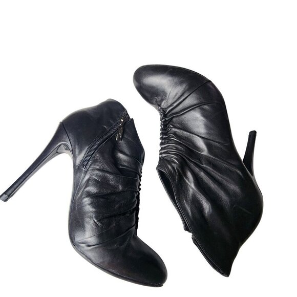 Guess Leather Stiletto Ankle Booties Black Size 7.5 - Picture 5 of 12